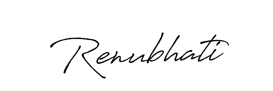 How to make Renubhati signature? Antro_Vectra_Bolder is a professional autograph style. Create handwritten signature for Renubhati name. Renubhati signature style 7 images and pictures png