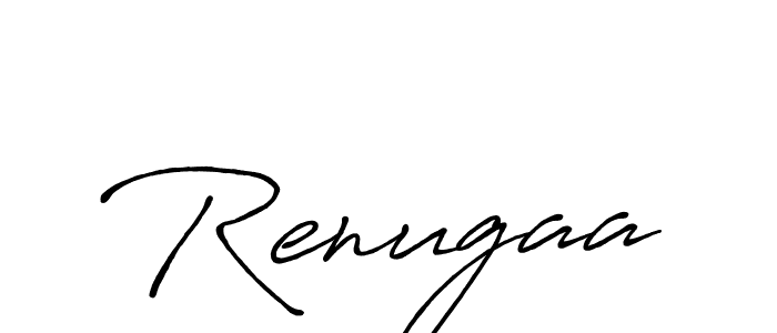 How to make Renugaa signature? Antro_Vectra_Bolder is a professional autograph style. Create handwritten signature for Renugaa name. Renugaa signature style 7 images and pictures png