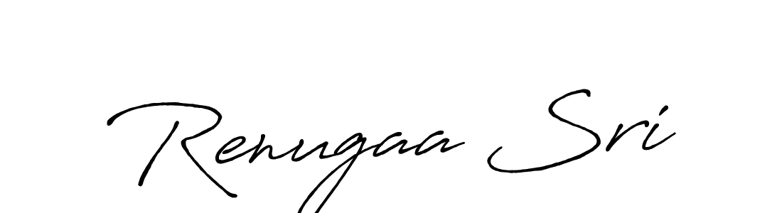 How to make Renugaa Sri name signature. Use Antro_Vectra_Bolder style for creating short signs online. This is the latest handwritten sign. Renugaa Sri signature style 7 images and pictures png