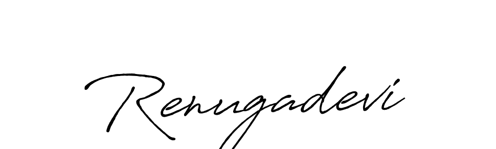 Design your own signature with our free online signature maker. With this signature software, you can create a handwritten (Antro_Vectra_Bolder) signature for name Renugadevi. Renugadevi signature style 7 images and pictures png