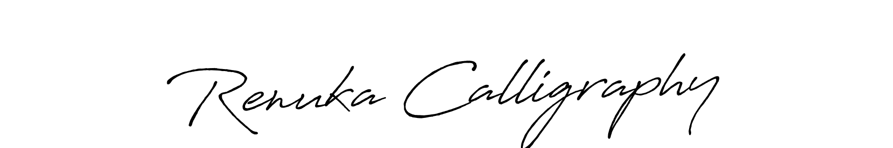 Also You can easily find your signature by using the search form. We will create Renuka Calligraphy name handwritten signature images for you free of cost using Antro_Vectra_Bolder sign style. Renuka Calligraphy signature style 7 images and pictures png