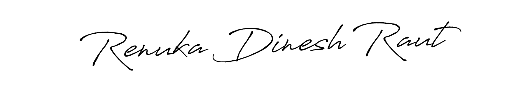 Make a short Renuka Dinesh Raut signature style. Manage your documents anywhere anytime using Antro_Vectra_Bolder. Create and add eSignatures, submit forms, share and send files easily. Renuka Dinesh Raut signature style 7 images and pictures png