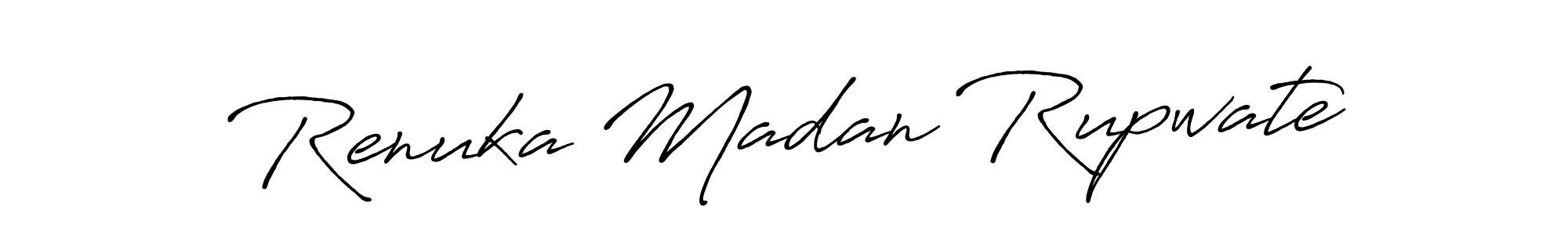 How to make Renuka Madan Rupwate signature? Antro_Vectra_Bolder is a professional autograph style. Create handwritten signature for Renuka Madan Rupwate name. Renuka Madan Rupwate signature style 7 images and pictures png
