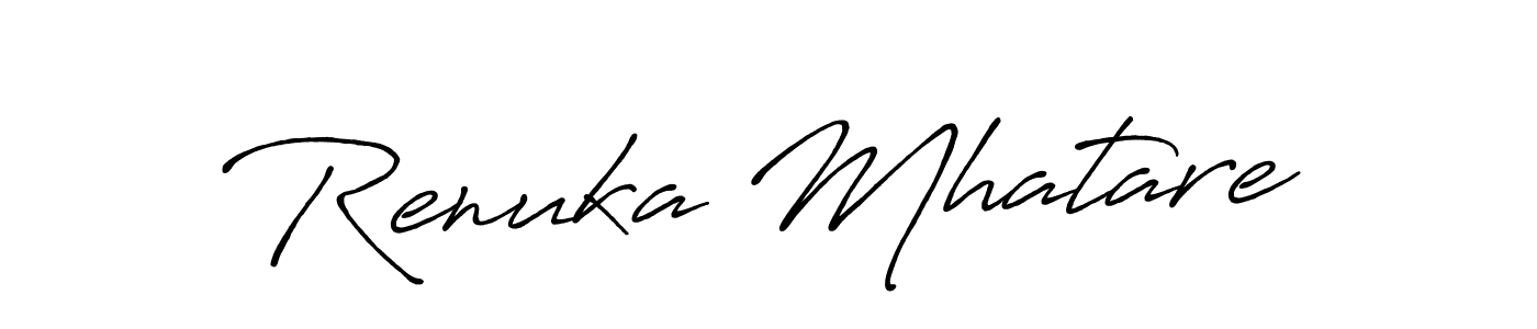 Once you've used our free online signature maker to create your best signature Antro_Vectra_Bolder style, it's time to enjoy all of the benefits that Renuka Mhatare name signing documents. Renuka Mhatare signature style 7 images and pictures png