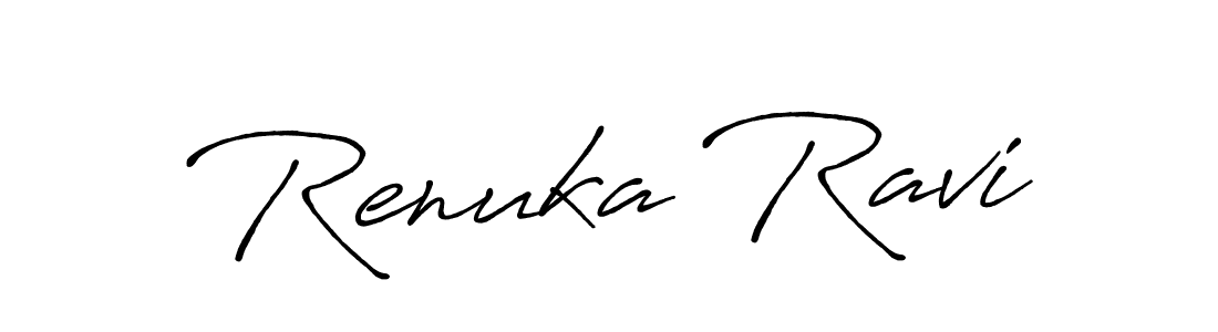 The best way (Antro_Vectra_Bolder) to make a short signature is to pick only two or three words in your name. The name Renuka Ravi include a total of six letters. For converting this name. Renuka Ravi signature style 7 images and pictures png
