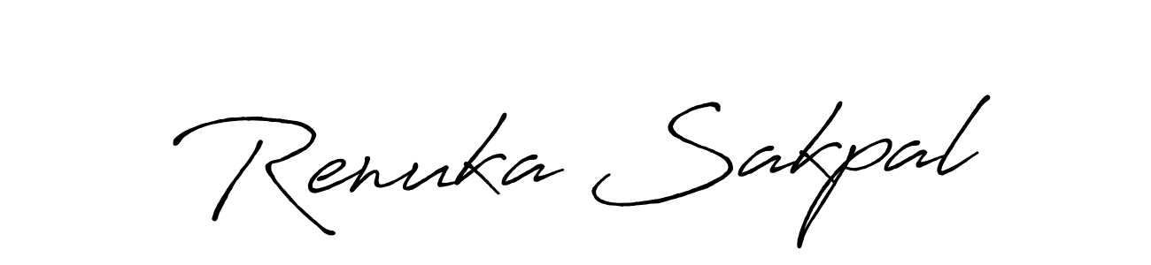 Once you've used our free online signature maker to create your best signature Antro_Vectra_Bolder style, it's time to enjoy all of the benefits that Renuka Sakpal name signing documents. Renuka Sakpal signature style 7 images and pictures png