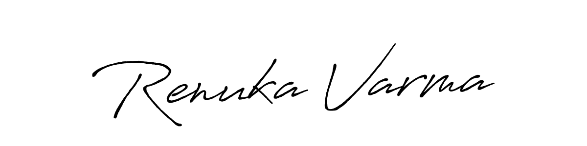 Also You can easily find your signature by using the search form. We will create Renuka Varma name handwritten signature images for you free of cost using Antro_Vectra_Bolder sign style. Renuka Varma signature style 7 images and pictures png