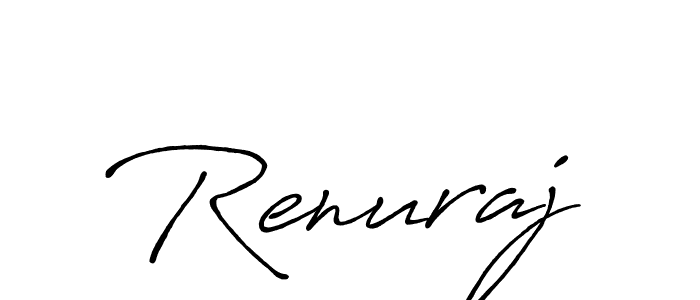 if you are searching for the best signature style for your name Renuraj. so please give up your signature search. here we have designed multiple signature styles  using Antro_Vectra_Bolder. Renuraj signature style 7 images and pictures png