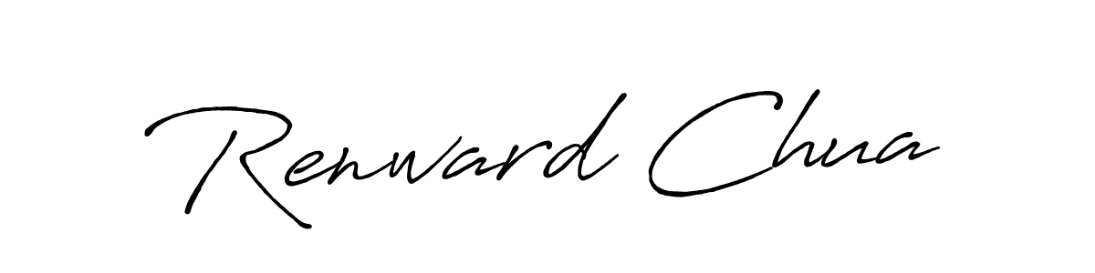 The best way (Antro_Vectra_Bolder) to make a short signature is to pick only two or three words in your name. The name Renward Chua include a total of six letters. For converting this name. Renward Chua signature style 7 images and pictures png