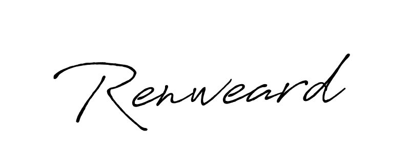 Make a beautiful signature design for name Renweard. With this signature (Antro_Vectra_Bolder) style, you can create a handwritten signature for free. Renweard signature style 7 images and pictures png