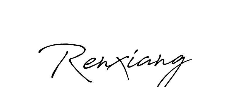 Design your own signature with our free online signature maker. With this signature software, you can create a handwritten (Antro_Vectra_Bolder) signature for name Renxiang. Renxiang signature style 7 images and pictures png