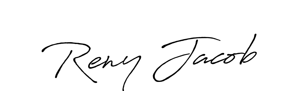 Also we have Reny Jacob name is the best signature style. Create professional handwritten signature collection using Antro_Vectra_Bolder autograph style. Reny Jacob signature style 7 images and pictures png