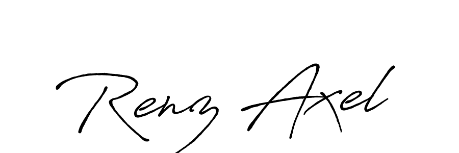 Similarly Antro_Vectra_Bolder is the best handwritten signature design. Signature creator online .You can use it as an online autograph creator for name Renz Axel. Renz Axel signature style 7 images and pictures png