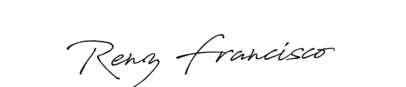 Also we have Renz Francisco name is the best signature style. Create professional handwritten signature collection using Antro_Vectra_Bolder autograph style. Renz Francisco signature style 7 images and pictures png