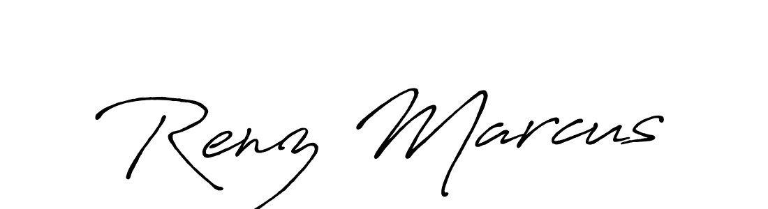 Also You can easily find your signature by using the search form. We will create Renz Marcus name handwritten signature images for you free of cost using Antro_Vectra_Bolder sign style. Renz Marcus signature style 7 images and pictures png