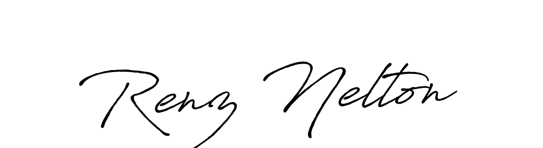 Also You can easily find your signature by using the search form. We will create Renz Nelton name handwritten signature images for you free of cost using Antro_Vectra_Bolder sign style. Renz Nelton signature style 7 images and pictures png