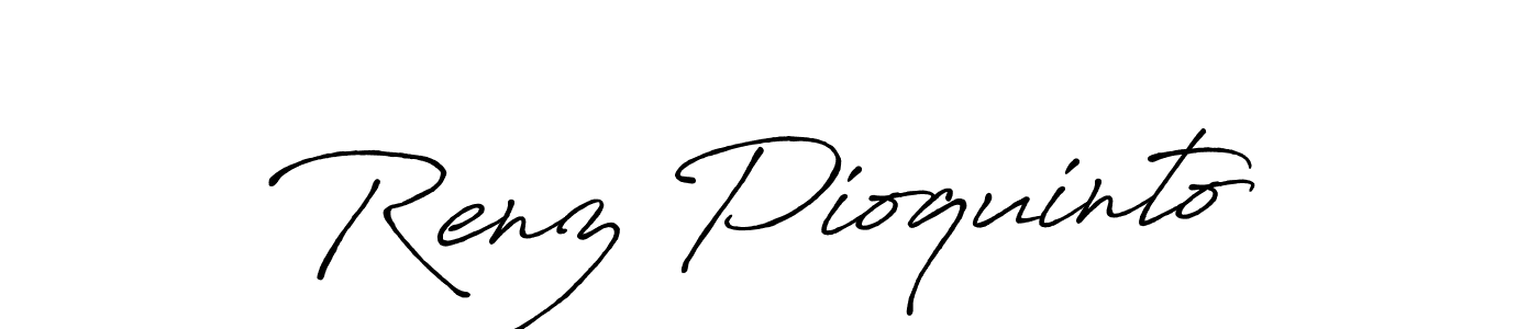 Make a beautiful signature design for name Renz Pioquinto. Use this online signature maker to create a handwritten signature for free. Renz Pioquinto signature style 7 images and pictures png