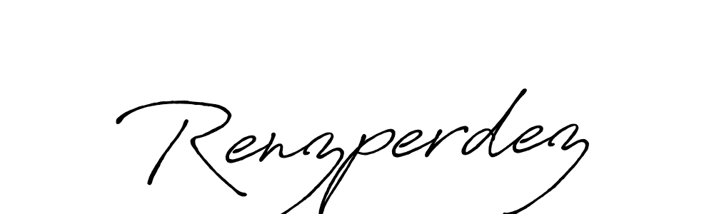 Similarly Antro_Vectra_Bolder is the best handwritten signature design. Signature creator online .You can use it as an online autograph creator for name Renzperdez. Renzperdez signature style 7 images and pictures png