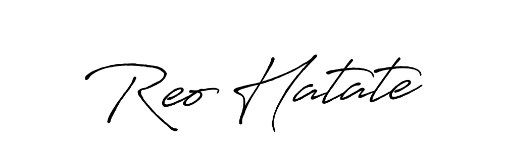 Make a beautiful signature design for name Reo Hatate. Use this online signature maker to create a handwritten signature for free. Reo Hatate signature style 7 images and pictures png