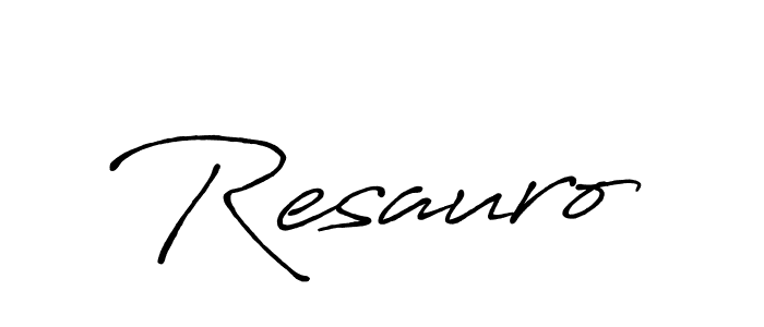 Once you've used our free online signature maker to create your best signature Antro_Vectra_Bolder style, it's time to enjoy all of the benefits that Resauro name signing documents. Resauro signature style 7 images and pictures png