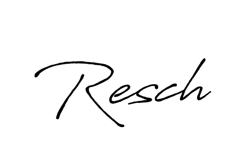 Design your own signature with our free online signature maker. With this signature software, you can create a handwritten (Antro_Vectra_Bolder) signature for name Resch. Resch signature style 7 images and pictures png