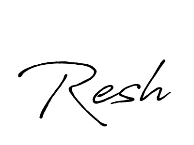 Best and Professional Signature Style for Resh. Antro_Vectra_Bolder Best Signature Style Collection. Resh signature style 7 images and pictures png