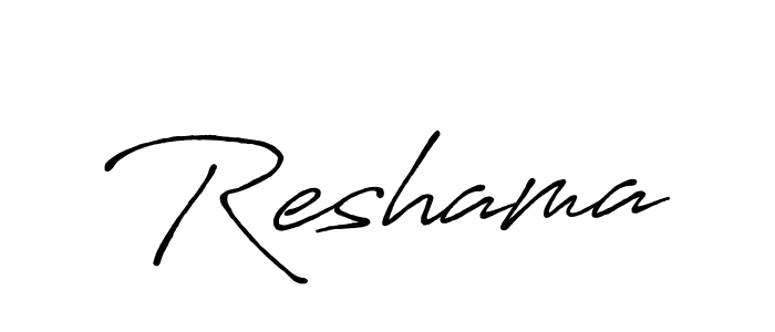 Reshama stylish signature style. Best Handwritten Sign (Antro_Vectra_Bolder) for my name. Handwritten Signature Collection Ideas for my name Reshama. Reshama signature style 7 images and pictures png
