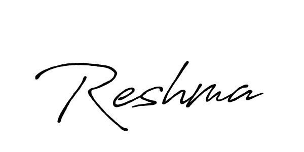 Reshma stylish signature style. Best Handwritten Sign (Antro_Vectra_Bolder) for my name. Handwritten Signature Collection Ideas for my name Reshma. Reshma signature style 7 images and pictures png