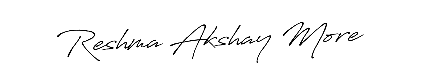 Also we have Reshma Akshay More name is the best signature style. Create professional handwritten signature collection using Antro_Vectra_Bolder autograph style. Reshma Akshay More signature style 7 images and pictures png