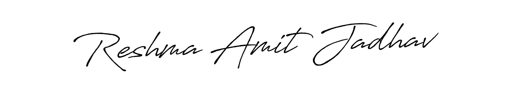 Design your own signature with our free online signature maker. With this signature software, you can create a handwritten (Antro_Vectra_Bolder) signature for name Reshma Amit Jadhav. Reshma Amit Jadhav signature style 7 images and pictures png