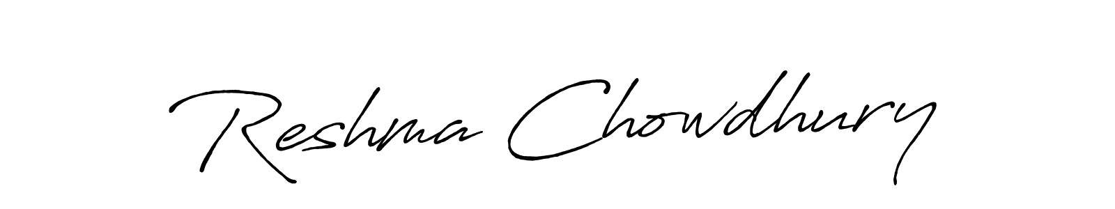 Antro_Vectra_Bolder is a professional signature style that is perfect for those who want to add a touch of class to their signature. It is also a great choice for those who want to make their signature more unique. Get Reshma Chowdhury name to fancy signature for free. Reshma Chowdhury signature style 7 images and pictures png