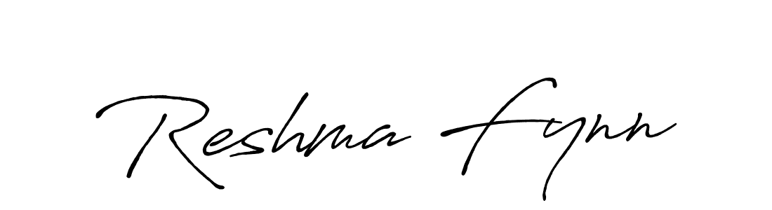 Once you've used our free online signature maker to create your best signature Antro_Vectra_Bolder style, it's time to enjoy all of the benefits that Reshma Fynn name signing documents. Reshma Fynn signature style 7 images and pictures png