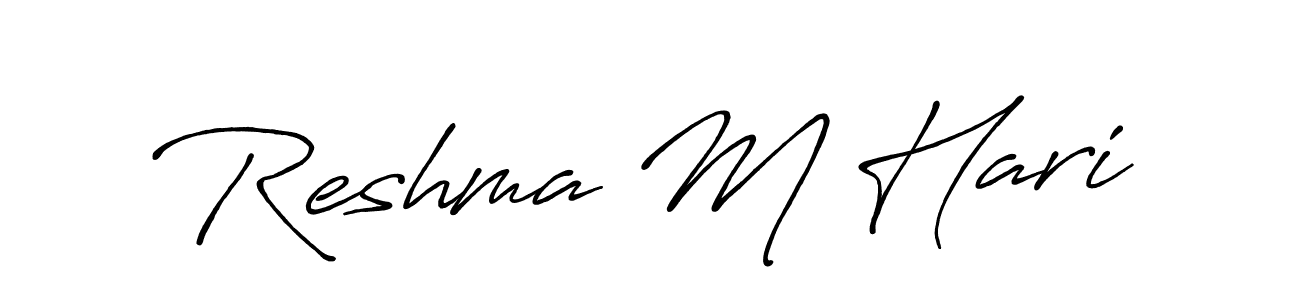 Here are the top 10 professional signature styles for the name Reshma M Hari. These are the best autograph styles you can use for your name. Reshma M Hari signature style 7 images and pictures png