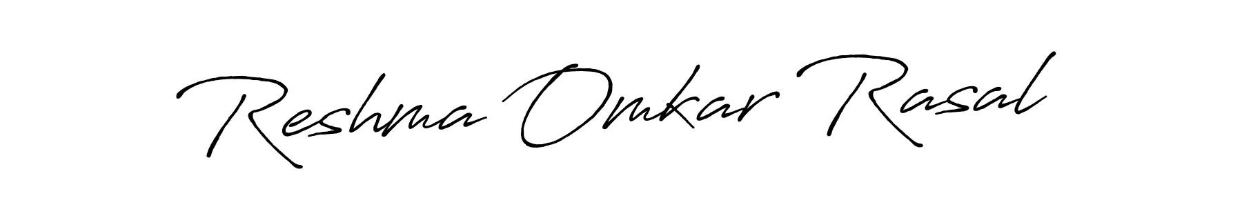 Use a signature maker to create a handwritten signature online. With this signature software, you can design (Antro_Vectra_Bolder) your own signature for name Reshma Omkar Rasal. Reshma Omkar Rasal signature style 7 images and pictures png