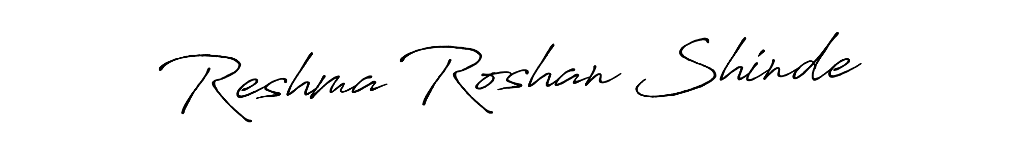 Design your own signature with our free online signature maker. With this signature software, you can create a handwritten (Antro_Vectra_Bolder) signature for name Reshma Roshan Shinde. Reshma Roshan Shinde signature style 7 images and pictures png