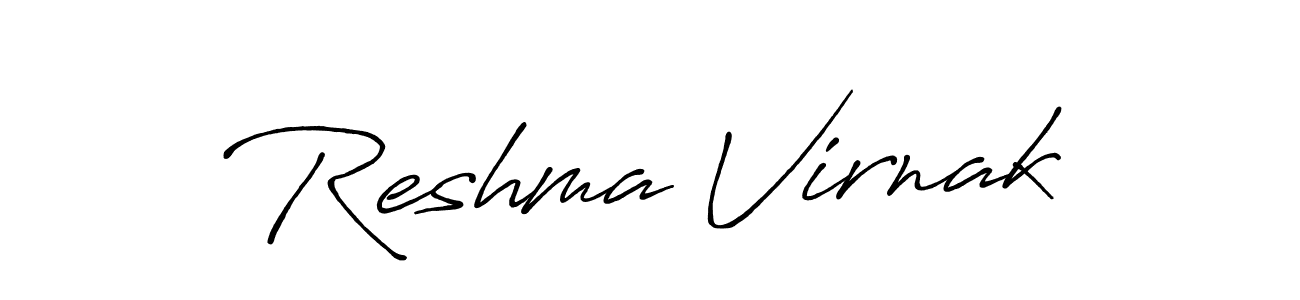 Make a short Reshma Virnak signature style. Manage your documents anywhere anytime using Antro_Vectra_Bolder. Create and add eSignatures, submit forms, share and send files easily. Reshma Virnak signature style 7 images and pictures png