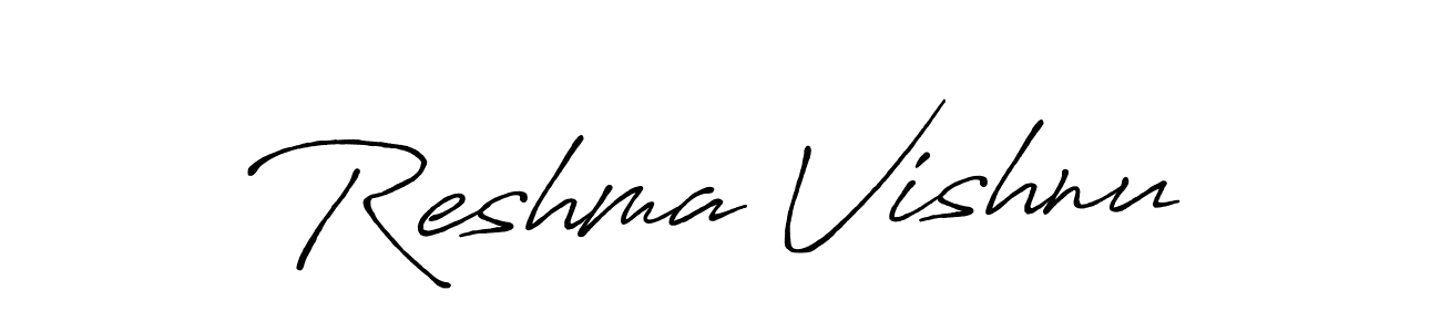 It looks lik you need a new signature style for name Reshma Vishnu. Design unique handwritten (Antro_Vectra_Bolder) signature with our free signature maker in just a few clicks. Reshma Vishnu signature style 7 images and pictures png