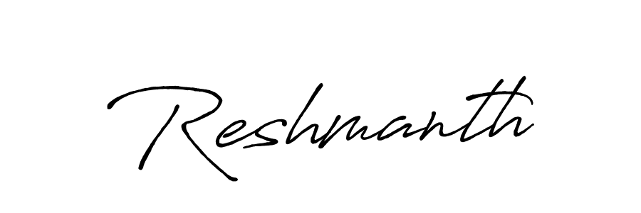 How to Draw Reshmanth signature style? Antro_Vectra_Bolder is a latest design signature styles for name Reshmanth. Reshmanth signature style 7 images and pictures png