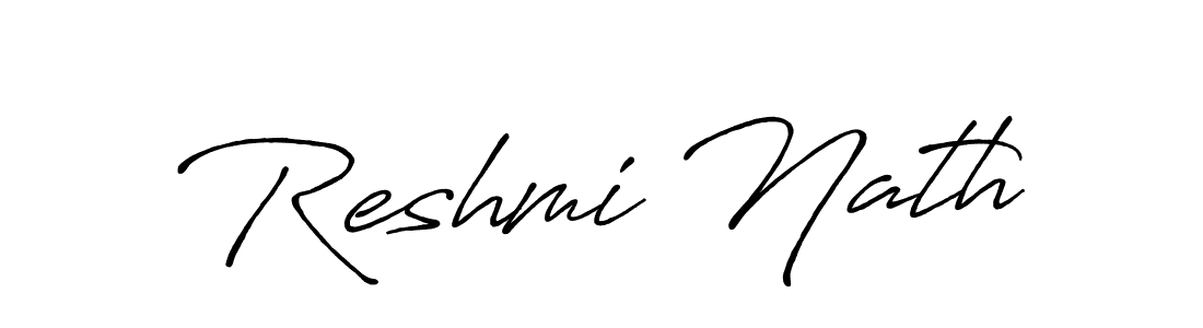 Create a beautiful signature design for name Reshmi Nath. With this signature (Antro_Vectra_Bolder) fonts, you can make a handwritten signature for free. Reshmi Nath signature style 7 images and pictures png