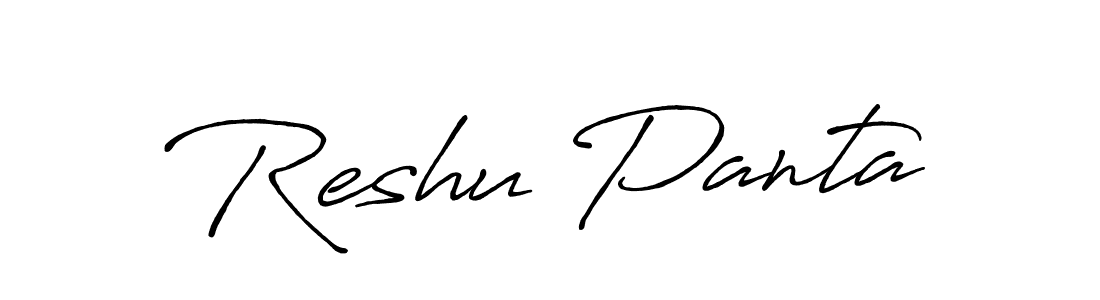 See photos of Reshu Panta official signature by Spectra . Check more albums & portfolios. Read reviews & check more about Antro_Vectra_Bolder font. Reshu Panta signature style 7 images and pictures png