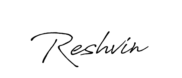 How to make Reshvin signature? Antro_Vectra_Bolder is a professional autograph style. Create handwritten signature for Reshvin name. Reshvin signature style 7 images and pictures png