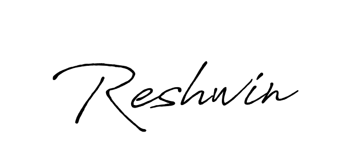 It looks lik you need a new signature style for name Reshwin. Design unique handwritten (Antro_Vectra_Bolder) signature with our free signature maker in just a few clicks. Reshwin signature style 7 images and pictures png