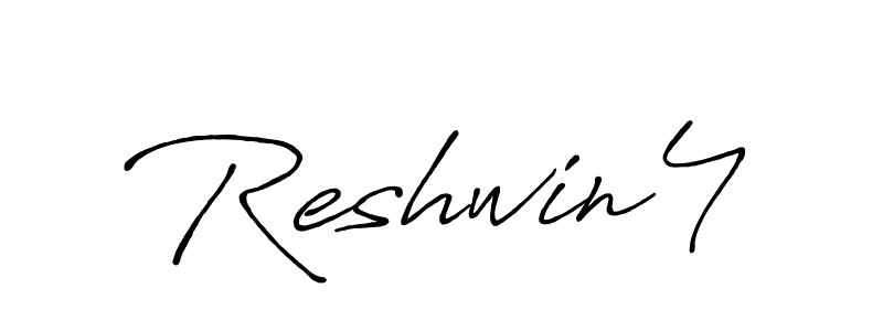 Antro_Vectra_Bolder is a professional signature style that is perfect for those who want to add a touch of class to their signature. It is also a great choice for those who want to make their signature more unique. Get Reshwin4 name to fancy signature for free. Reshwin4 signature style 7 images and pictures png