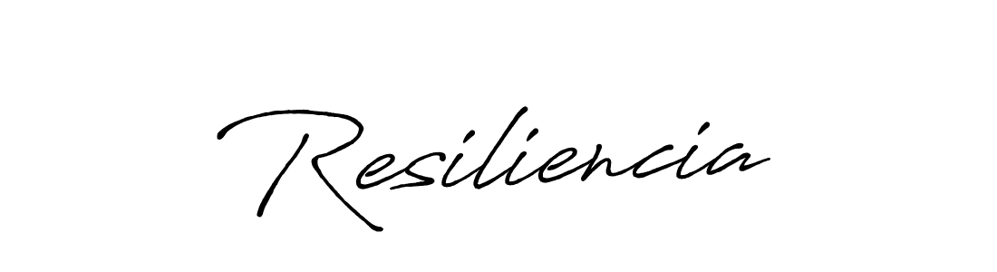 Also You can easily find your signature by using the search form. We will create Resiliencia name handwritten signature images for you free of cost using Antro_Vectra_Bolder sign style. Resiliencia signature style 7 images and pictures png