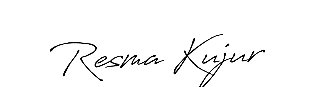 Create a beautiful signature design for name Resma Kujur. With this signature (Antro_Vectra_Bolder) fonts, you can make a handwritten signature for free. Resma Kujur signature style 7 images and pictures png