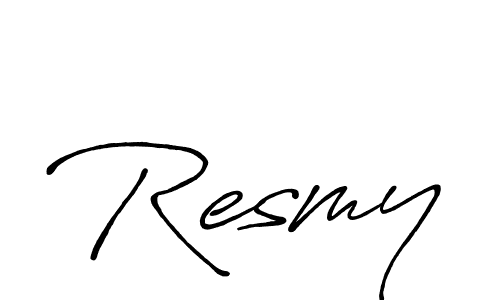 Once you've used our free online signature maker to create your best signature Antro_Vectra_Bolder style, it's time to enjoy all of the benefits that Resmy name signing documents. Resmy signature style 7 images and pictures png