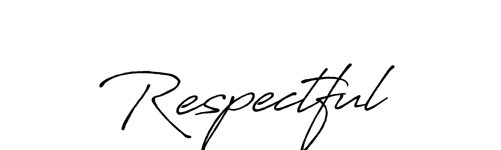 Best and Professional Signature Style for Respectful. Antro_Vectra_Bolder Best Signature Style Collection. Respectful signature style 7 images and pictures png