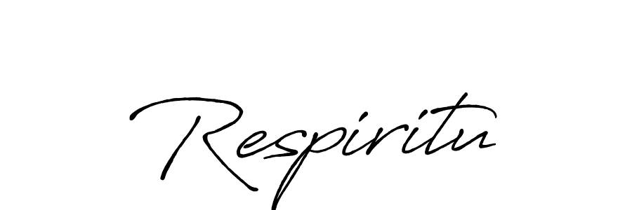 Also we have Respiritu name is the best signature style. Create professional handwritten signature collection using Antro_Vectra_Bolder autograph style. Respiritu signature style 7 images and pictures png