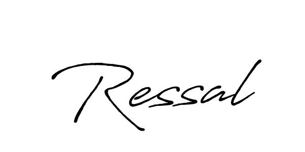 Use a signature maker to create a handwritten signature online. With this signature software, you can design (Antro_Vectra_Bolder) your own signature for name Ressal. Ressal signature style 7 images and pictures png