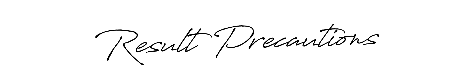 Antro_Vectra_Bolder is a professional signature style that is perfect for those who want to add a touch of class to their signature. It is also a great choice for those who want to make their signature more unique. Get Result Precautions name to fancy signature for free. Result Precautions signature style 7 images and pictures png